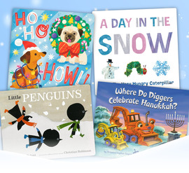 Four winter-themed board books for children
