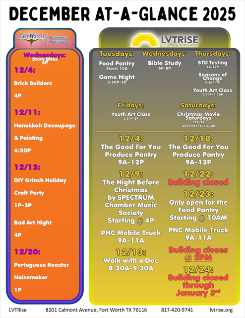 December 2025 At-A-Glance