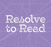 Resolve to Read with Fort Worth map background