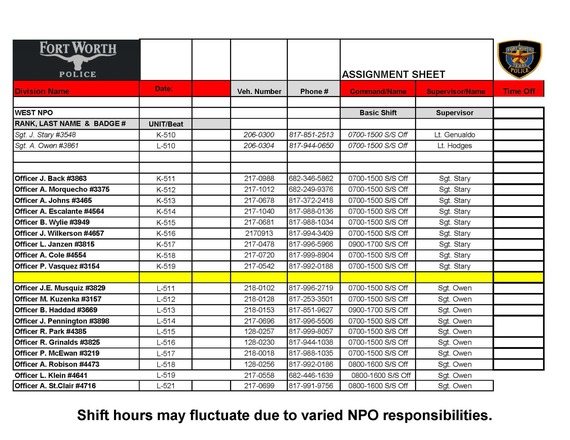 NPO Master Roster 121025