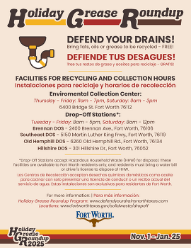 Holiday Grease Disposal