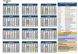 New City Council Dates