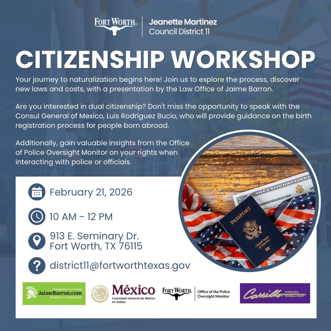 Citizenship Workshop Flyer