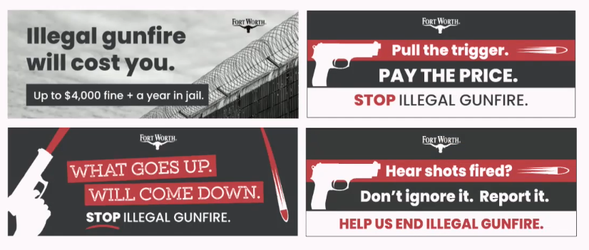 illegal gunfire messages