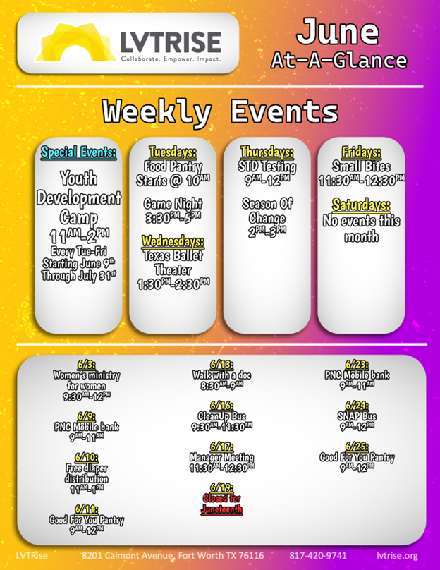 June 2026 At-a-Glance