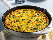 Ham and broccoli frittata