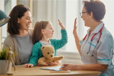 Well-child, immunization visits