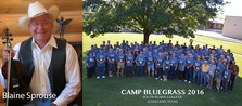 blaine and campers at camp bluegrass