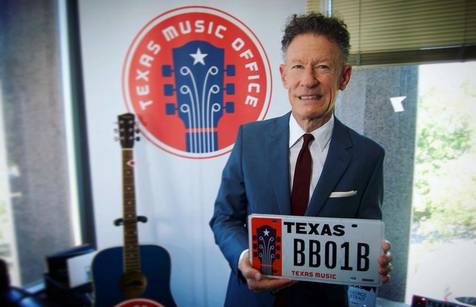Lyle Lovett at TMO supporting the Texas Music license plate