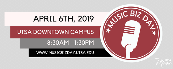 UTSA Music Biz Day 2019 logo