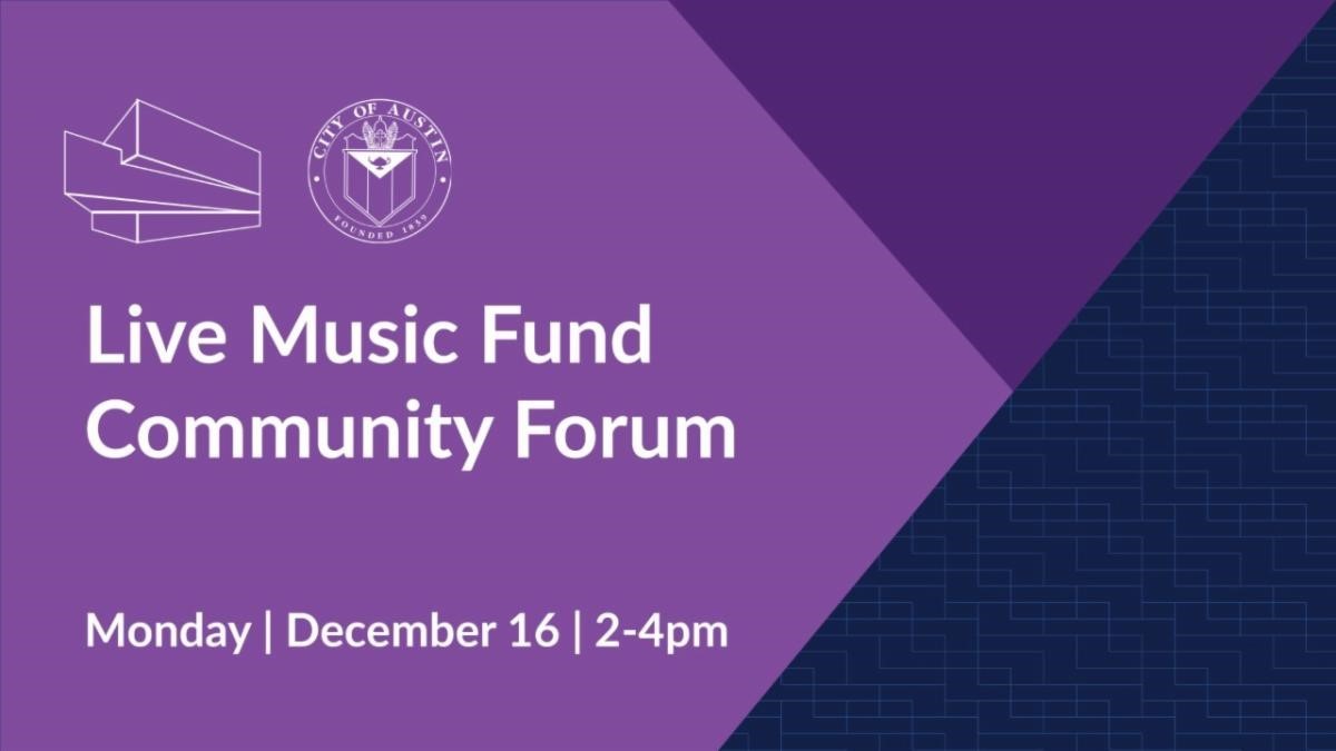 live music fund community forum graphic