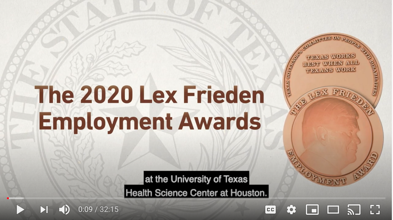 Lex Frieden Employment Awards Ceremony screenshot