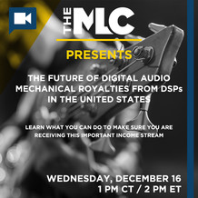 webinar: THE FUTURE OF DIGITAL AUDIO MECHANICAL ROYALTIES FROM DSPs IN THE USA