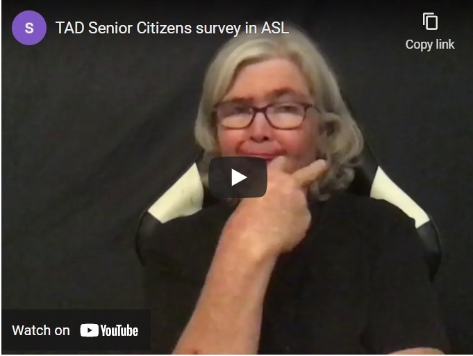 TAD survey video screenshot