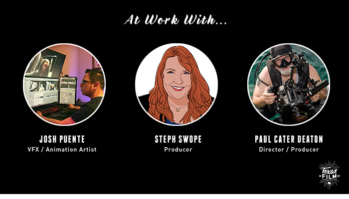 The 'At Work With' Interview Series features Texas professionals in all aspects of media production