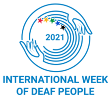 2021 International Deaf Week logo
