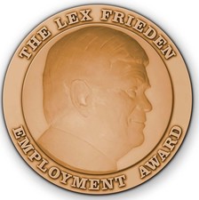 Lex Frieden Employment Award coin