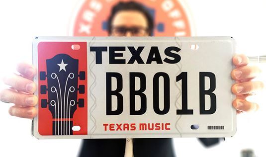 Texas Music License Plate photo
