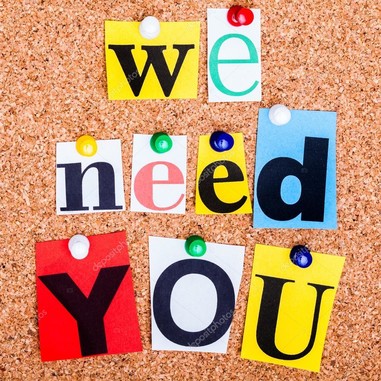 We need you 