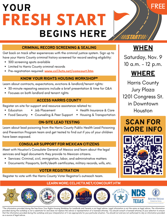Fresh Start November 2024 Flyer English