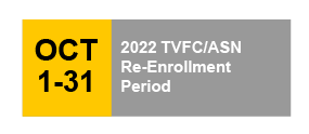 TVFC/ASN Annual Programs Re-Enrollment