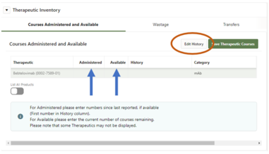 theraputic inventory
