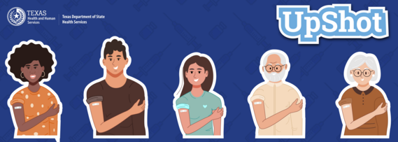 Illustration of adults after receiving vaccination