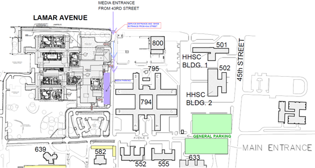 ASH Media Parking map