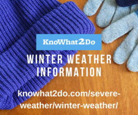 KnoWhat2Do website with information on preparing for winter weather in Texas