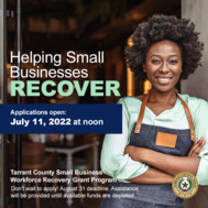 graphic promoting small business grant