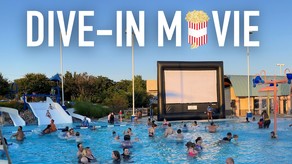 Photo of people at a dive-in movie