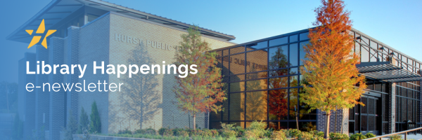 Library Happenings Banner - Library Exterior