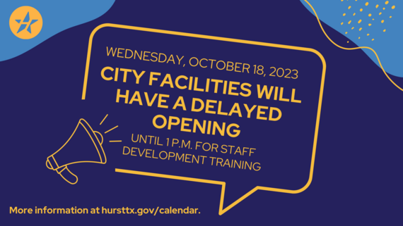 City Facilities Delayed Opening Graphic