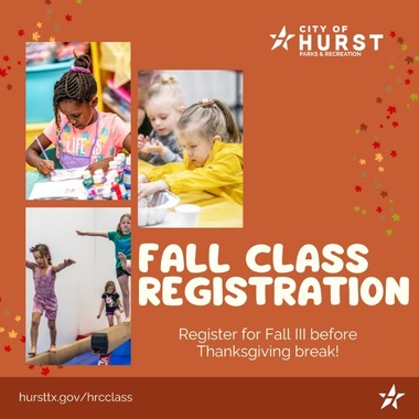 Fall Class Registration for Fall 3. kids participating in class programs like gymnastics, painting