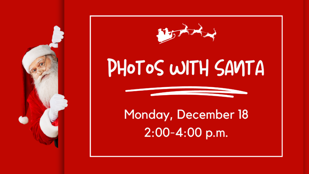 Photos with Santa December 18 at Senior Center