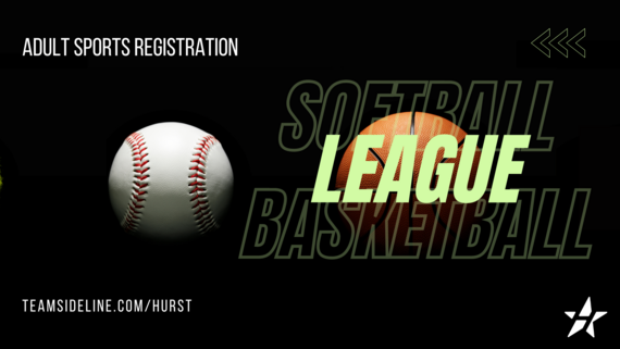 Adult sports registration information for winter and spring basketball and softball leagues