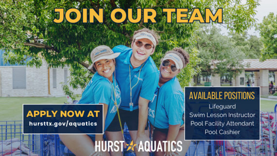 Aquatics Hiring Promotional Graphic