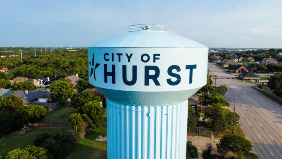 Annual Report promo - Hurst water tower
