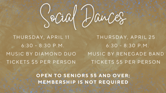 social dances for april at hsac