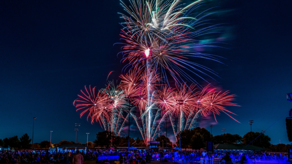 Fireworks at Hurst Stars and Stripes