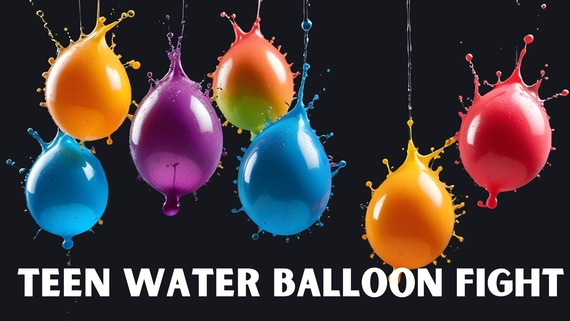 image of different colored water baloons 