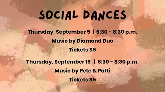 Hurst Senior Activities Center Social Dances graphic