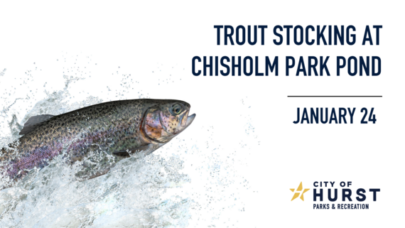 Trout Stocking at Chisholm Park graphic