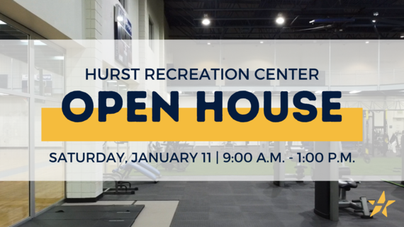 Hurst Recreation Center Open House event graphic