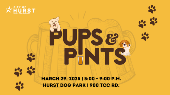 Pups and Pints 2025 graphic