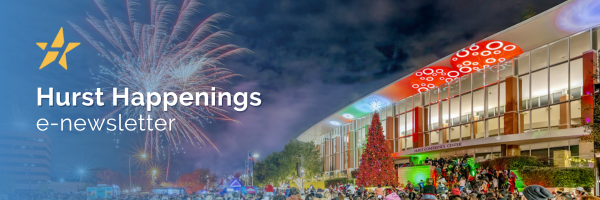 Winter Email Header, image of Fireworks at Hurst Tree Lighting