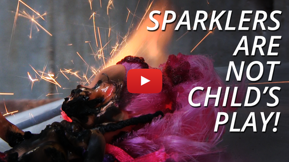 Sparklers are not child's play