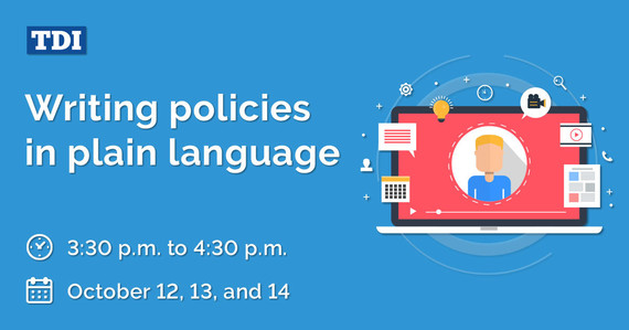 Writing policies in plain language webinars