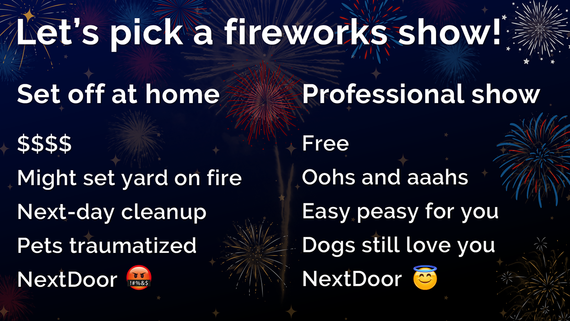 Fireworks comparison