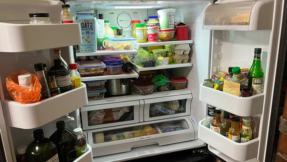 Food in a fridge